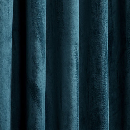 Benedeco Deep Teal Velvet Curtains for Bedroom Window, Super Soft Luxury Drapes, Room Darkening Thermal Insulated Rod Pocket Curtain for Living Room, W52 by L120 inches, 2 Panels