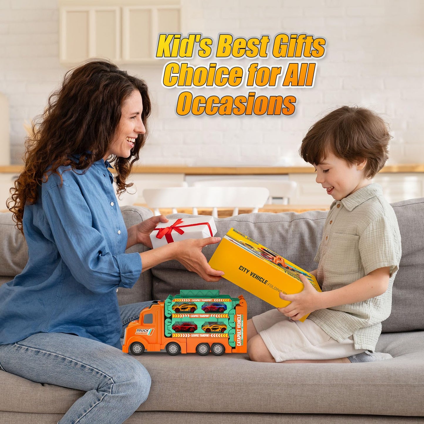Foldable 3-Layer Car Race Track Playset