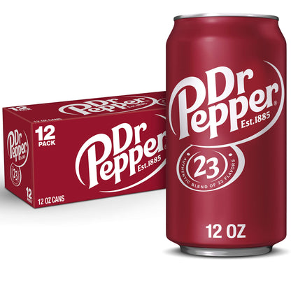 Dr Pepper Soda 12-Pack Cans 12 fl oz