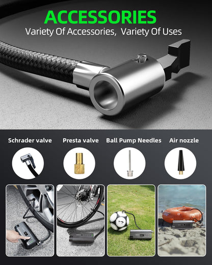 YANTU Portable Tire Inflator with Digital Display