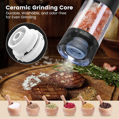 2-Pack USB Rechargeable Electric Grinder Set