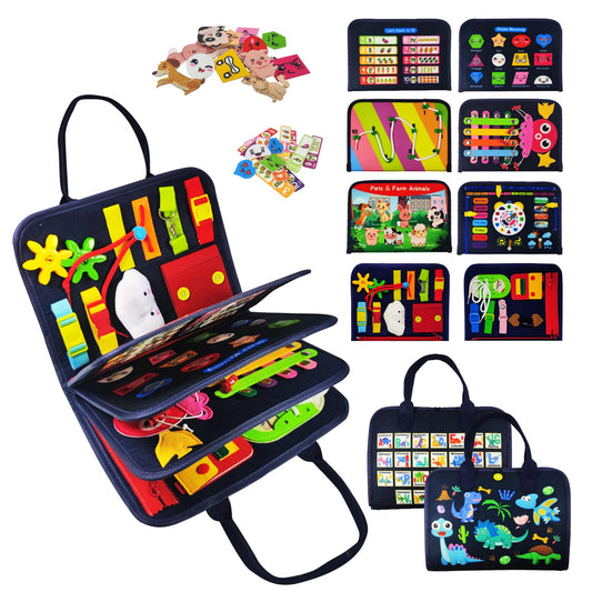 Montessori Busy Board for Fine Motor Skills