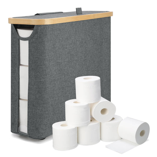 30L Toilet Paper Storage Basket with Lid