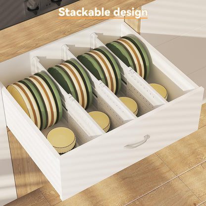 Adjustable 5-Pack Drawer Dividers for Storage