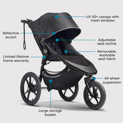 Baby Jogger® Summit™ X3 Jogging Stroller, Midnight Black