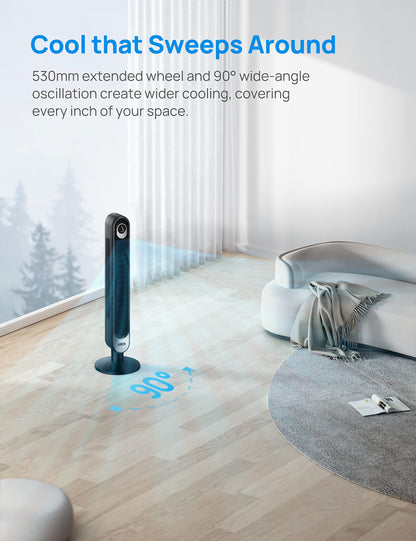 Dreo 42" Bladeless Oscillating Tower Fan with Remote