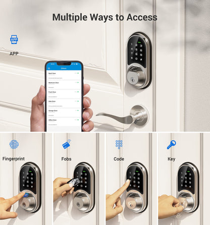 Smart Lock Veise Fingerprint Keyless Entry Deadbolt