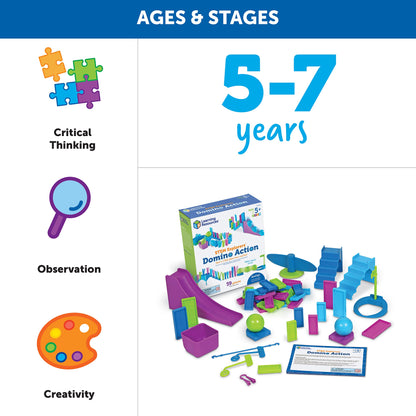 Learning Resources STEM Domino Action Set for Kids