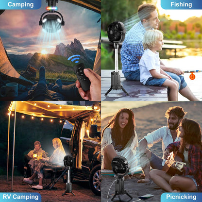 20000mAh Odoland Camping Fan with Lantern & Remote