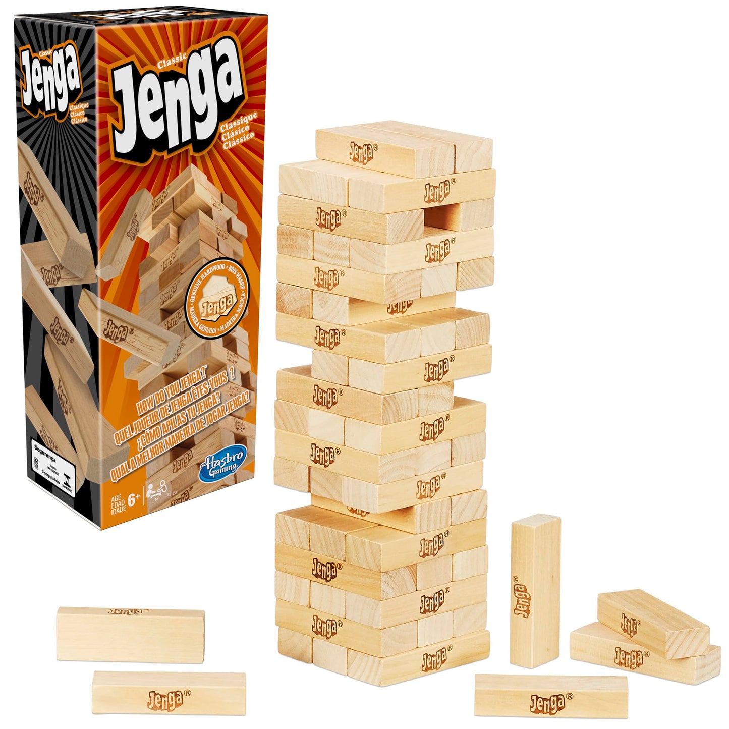 Hasbro Jenga Game - Classic Stacking Tower
