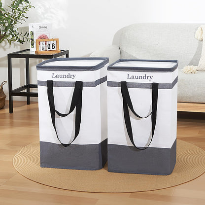 2 Pack Laundry Baskets with Carry Handles