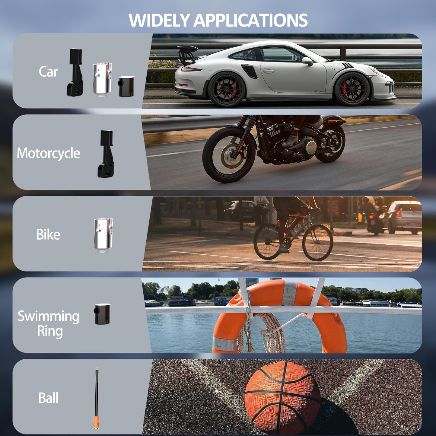 Portable Air Compressor Tire Inflator with Gauge