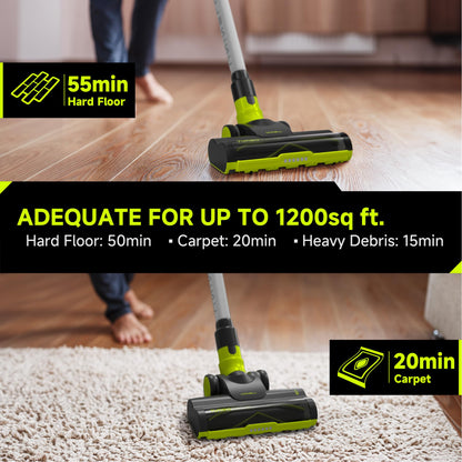 Cordless Vacuum Cleaner for Pet Hair, 45KPA