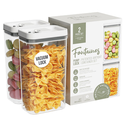 Pump-Lock Food Storage Containers 2-Pack - 3.7L