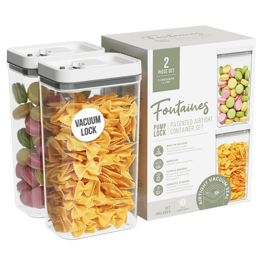 Pump-Lock Food Storage Containers 2-Pack - 3.7L