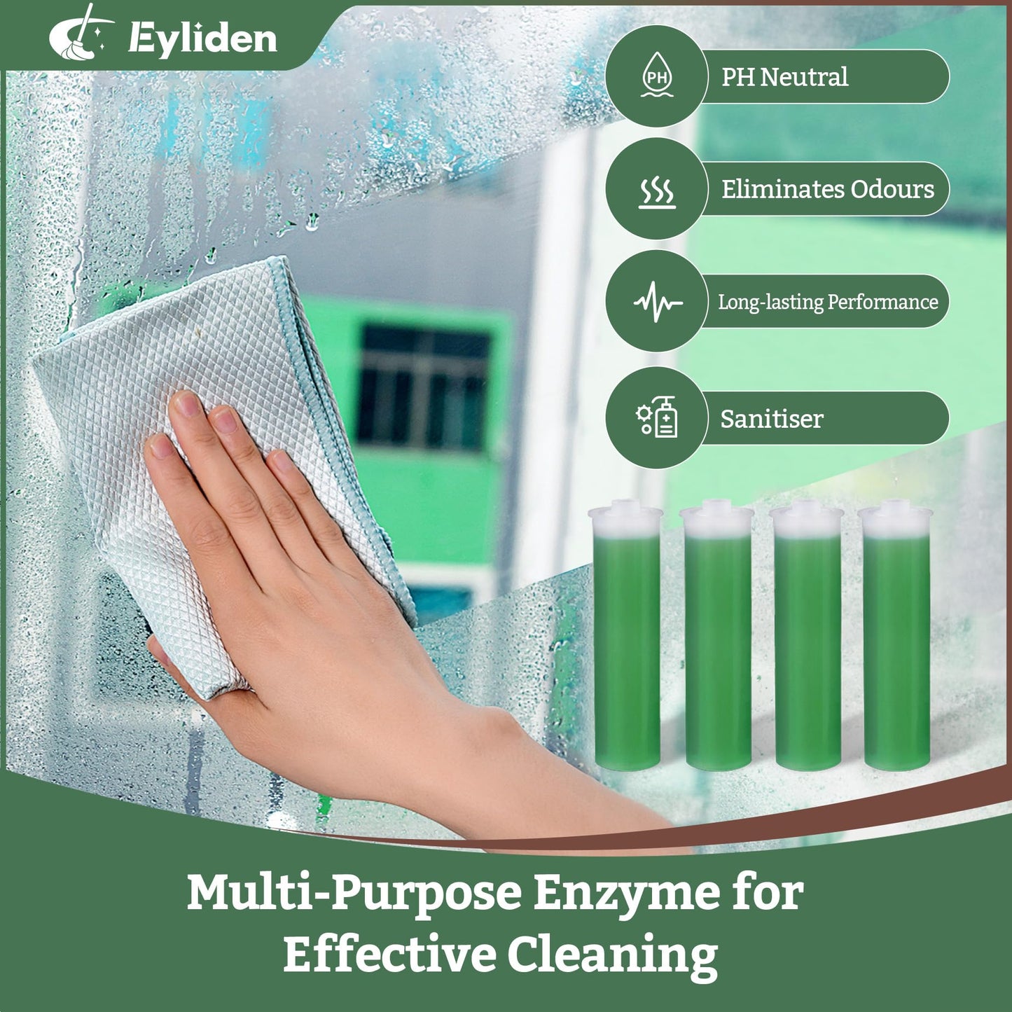 Eyliden Spray Mop & Natural Floor Cleaner Set