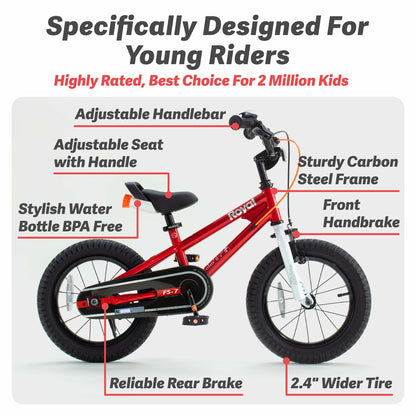 RoyalBaby 12 Inch Kids Bike with Handbrakes