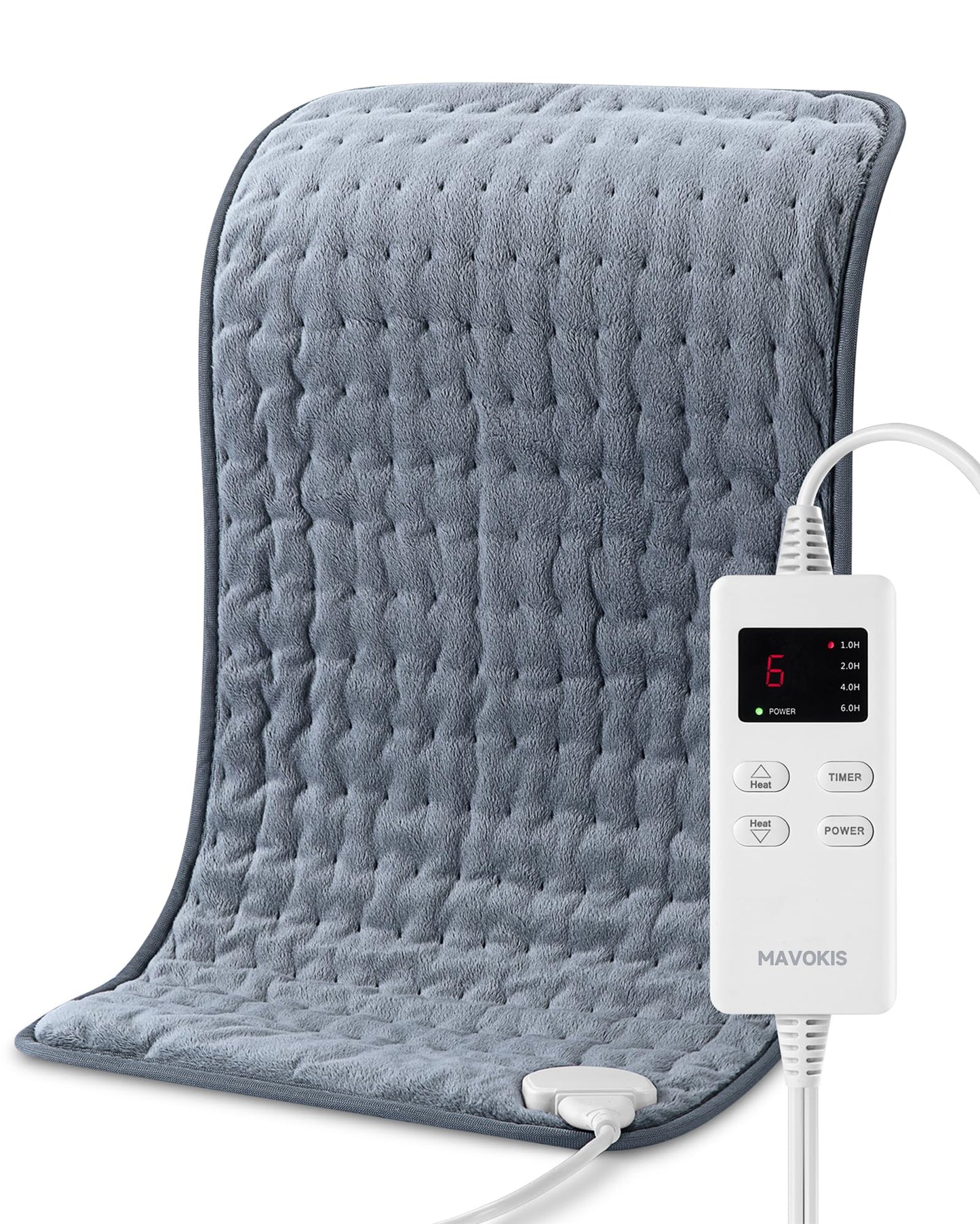 Heating Pad for Back Pain Relief, MAVOKIS Heating Pads for Cramps with Auto Shut Off Large, 6 Heat Settings Electric Heat Pad for Neck and Shoulder, 12" x 24", Moist Heat Option, Super Soft