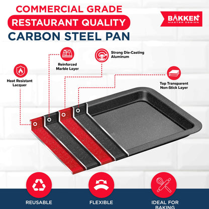 Bakken 3-Piece Nonstick Baking Pan Set