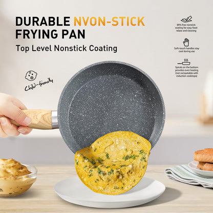 DishDelight Nonstick 17-Piece Cookware Set, Gray