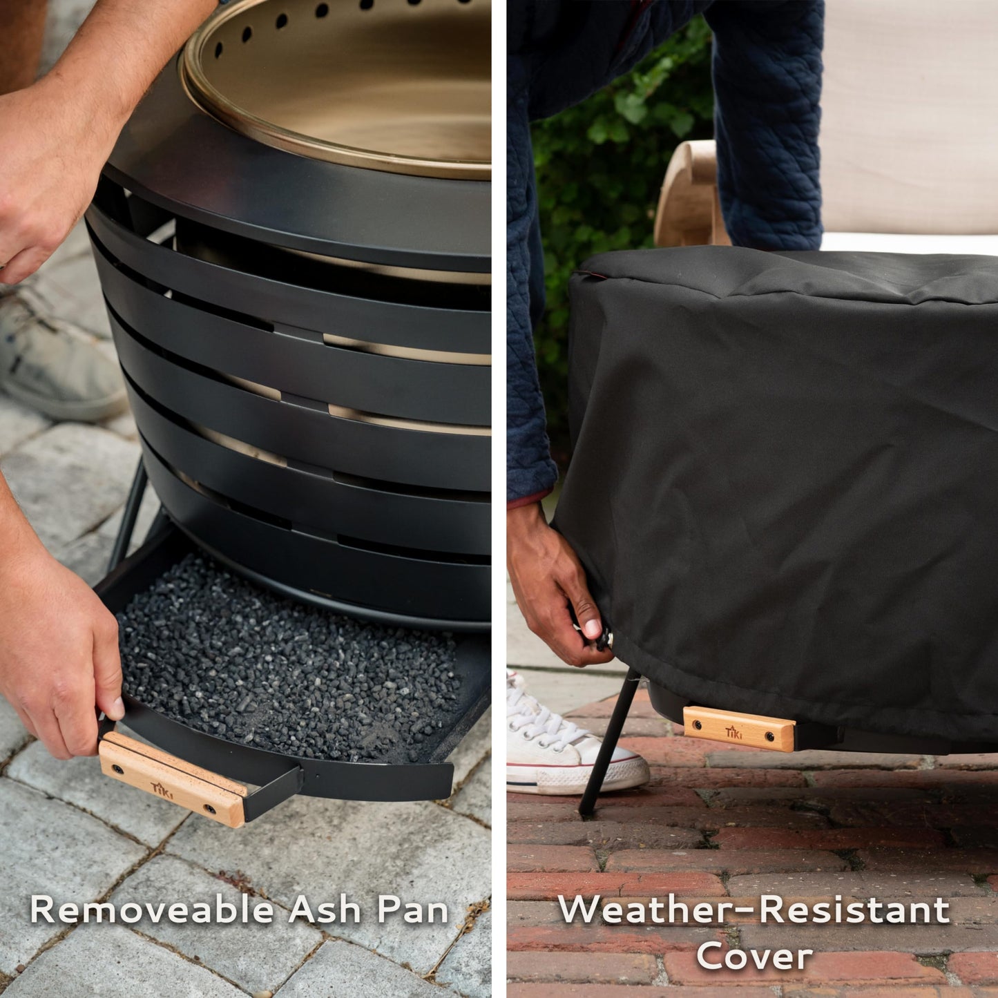 TIKI 25-Inch Smokeless Fire Pit for Outdoors