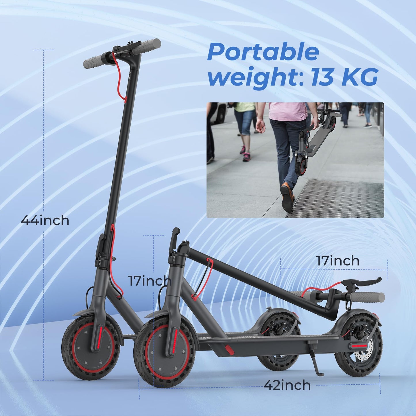 Roinside Foldable Electric Scooter with App Control