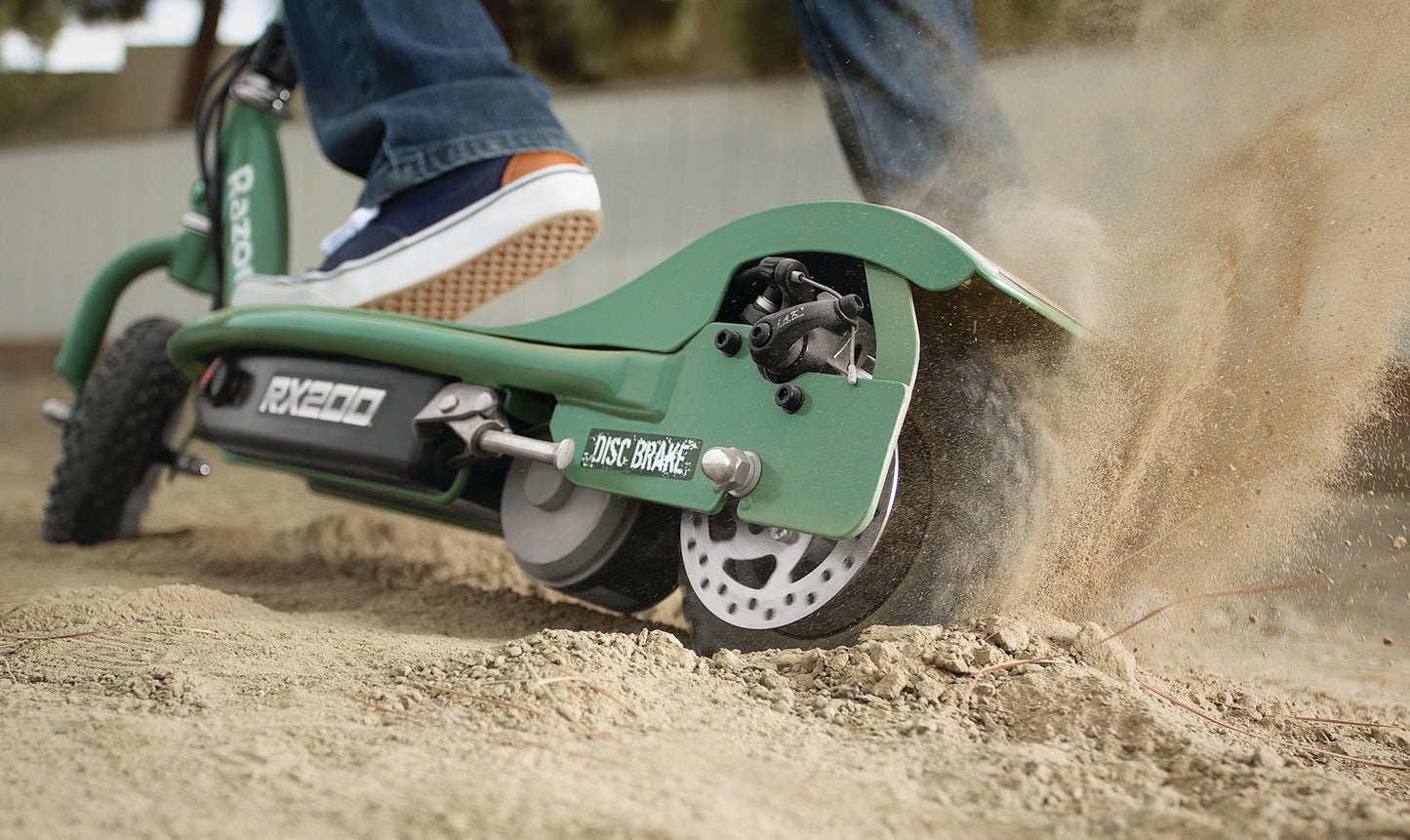 Razor RX200 Electric Off-Road Scooter, Green, 37 Inch