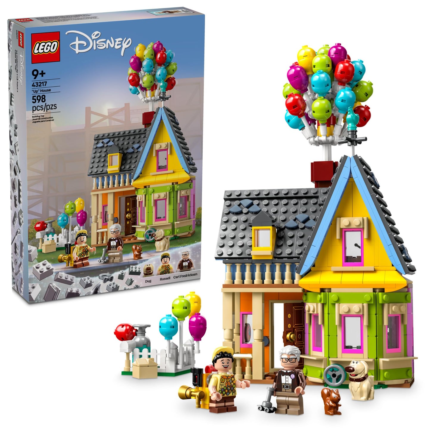 LEGO Disney and Pixar ‘Up’ House, Classic Disney Celebration Building Toy Set for Kids and Movie Fans Ages 9 and Up, A Fun Gift for Disney Fans and Anyone Who Loves Creative Play, 43217