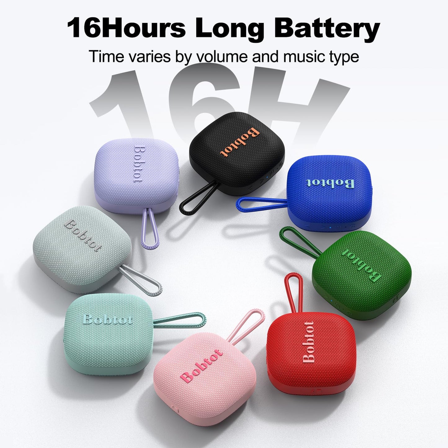 Portable Bluetooth Shower Speaker with 16H Playtime