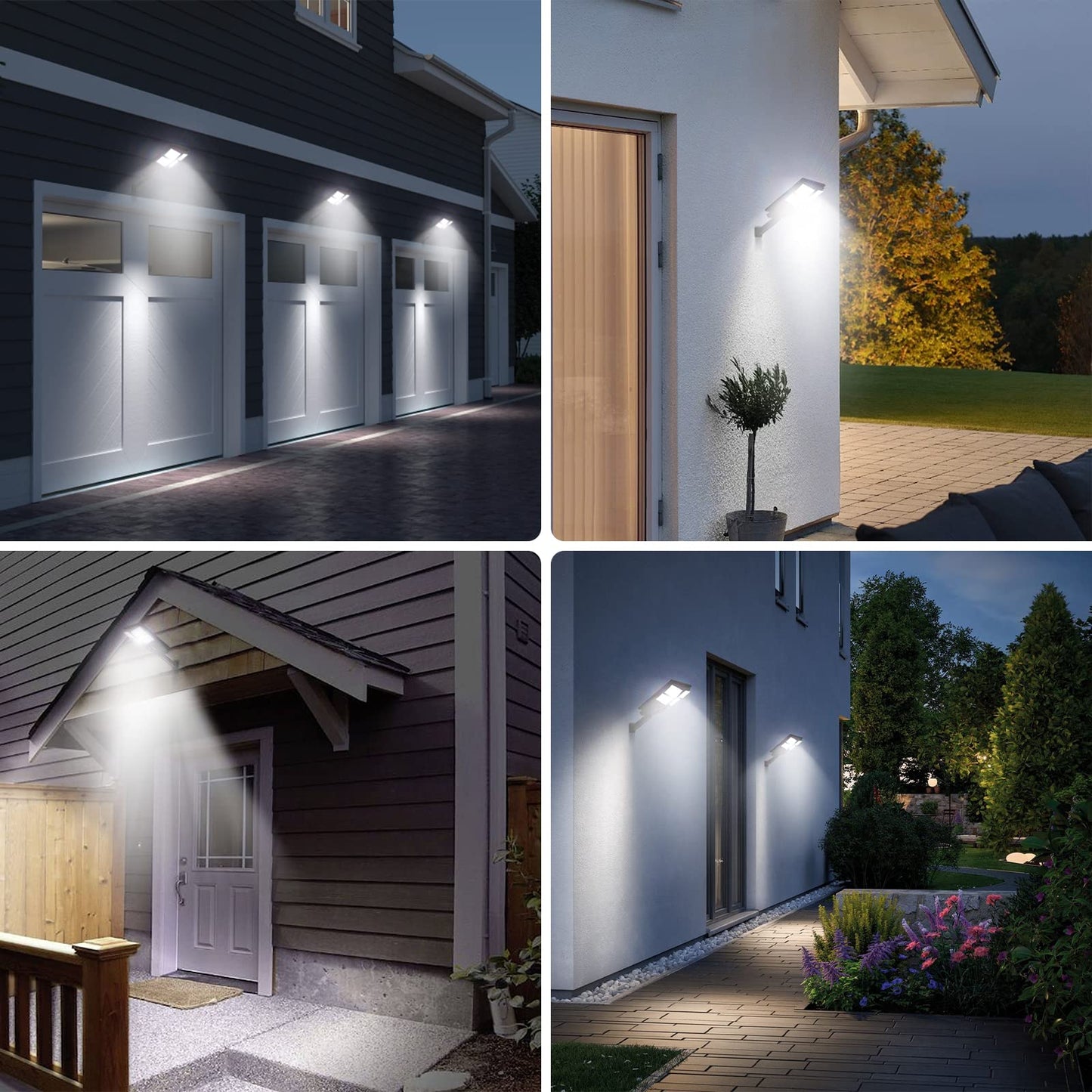 TFKK Solar Motion Sensor Flood Lights, 2PCS
