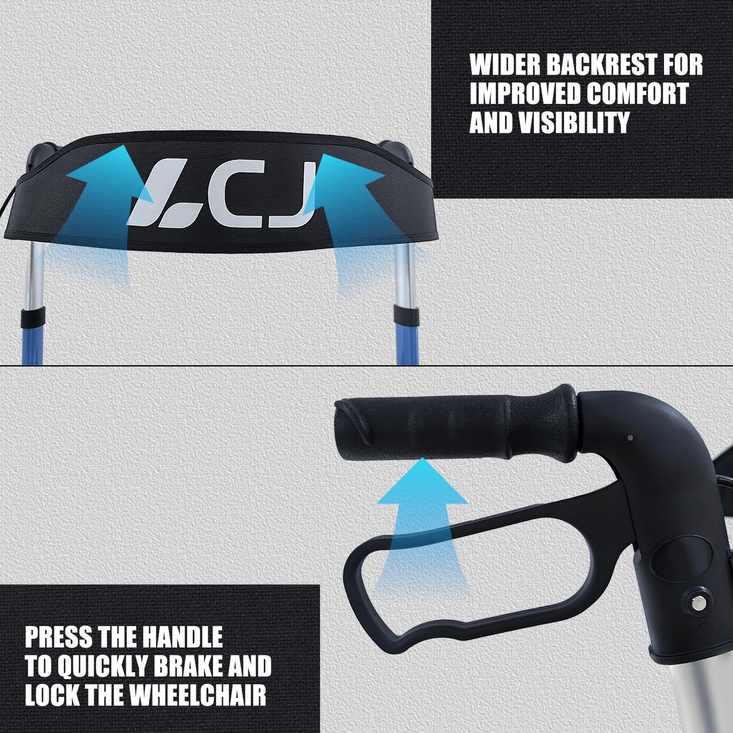 Foldable Walker with Seat for Seniors