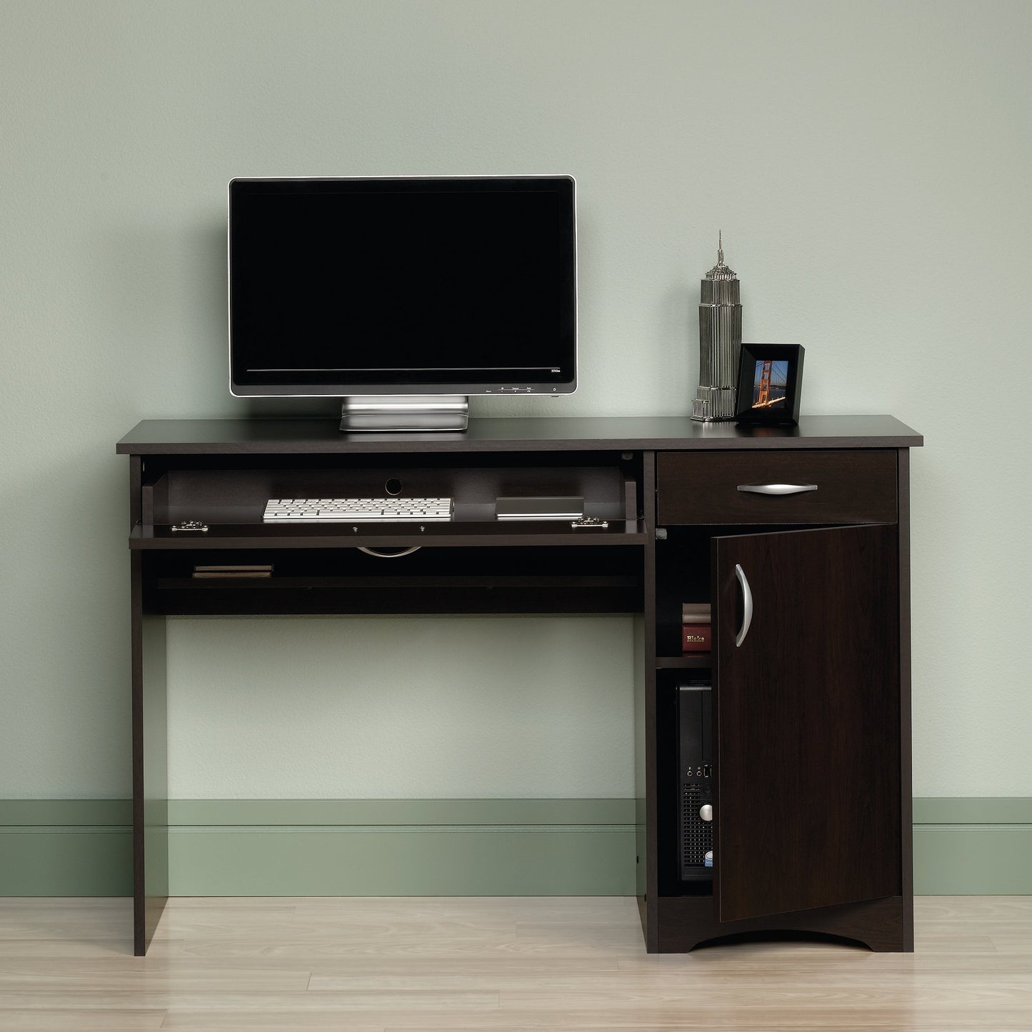 Sauder Beginnings Desk, Cinnamon Cherry finish