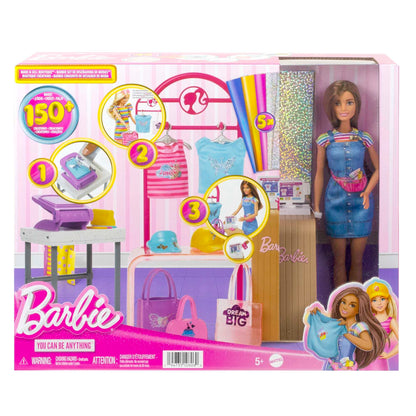 Barbie Boutique Playset with Display Rack & Accessories