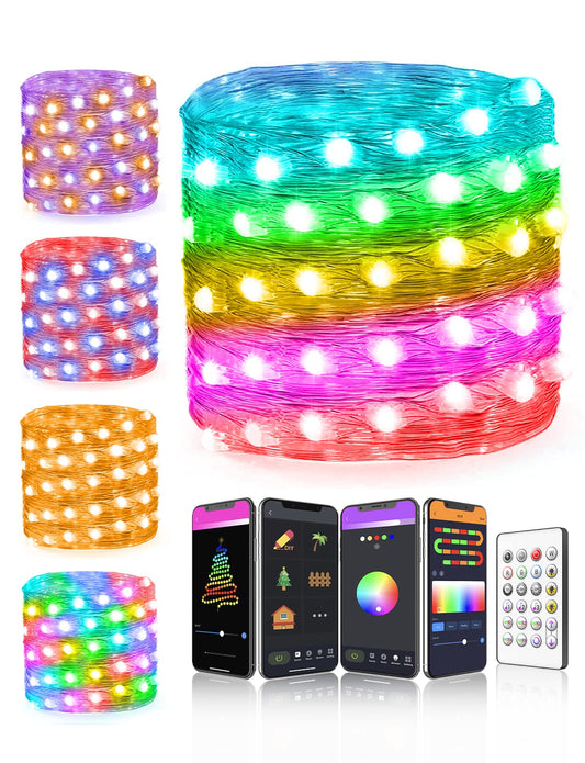 33ft App-Controlled RGB Fairy String Lights