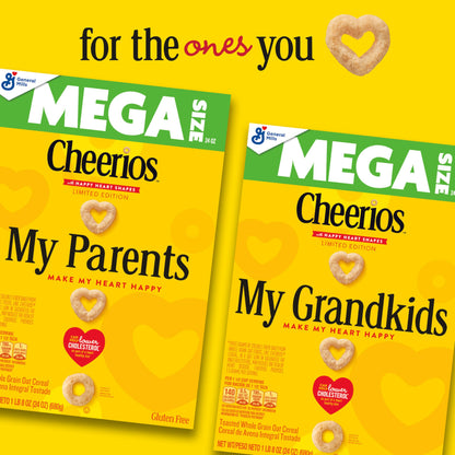 Mega Size Cheerios Gluten Free Breakfast Cereal 24oz