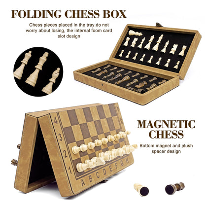 15 Inch Magnetic Chess Set for Family Game Night