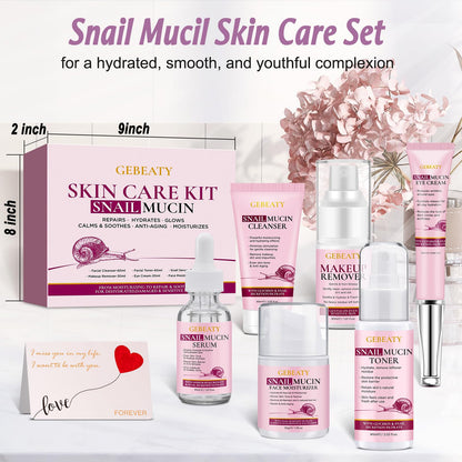 Hydrating Snail Mucin Skin Care Gift Set