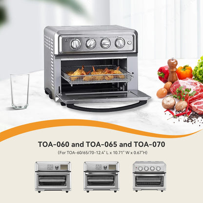 2 Pack Stainless Steel Air Fryer Basket & Tray