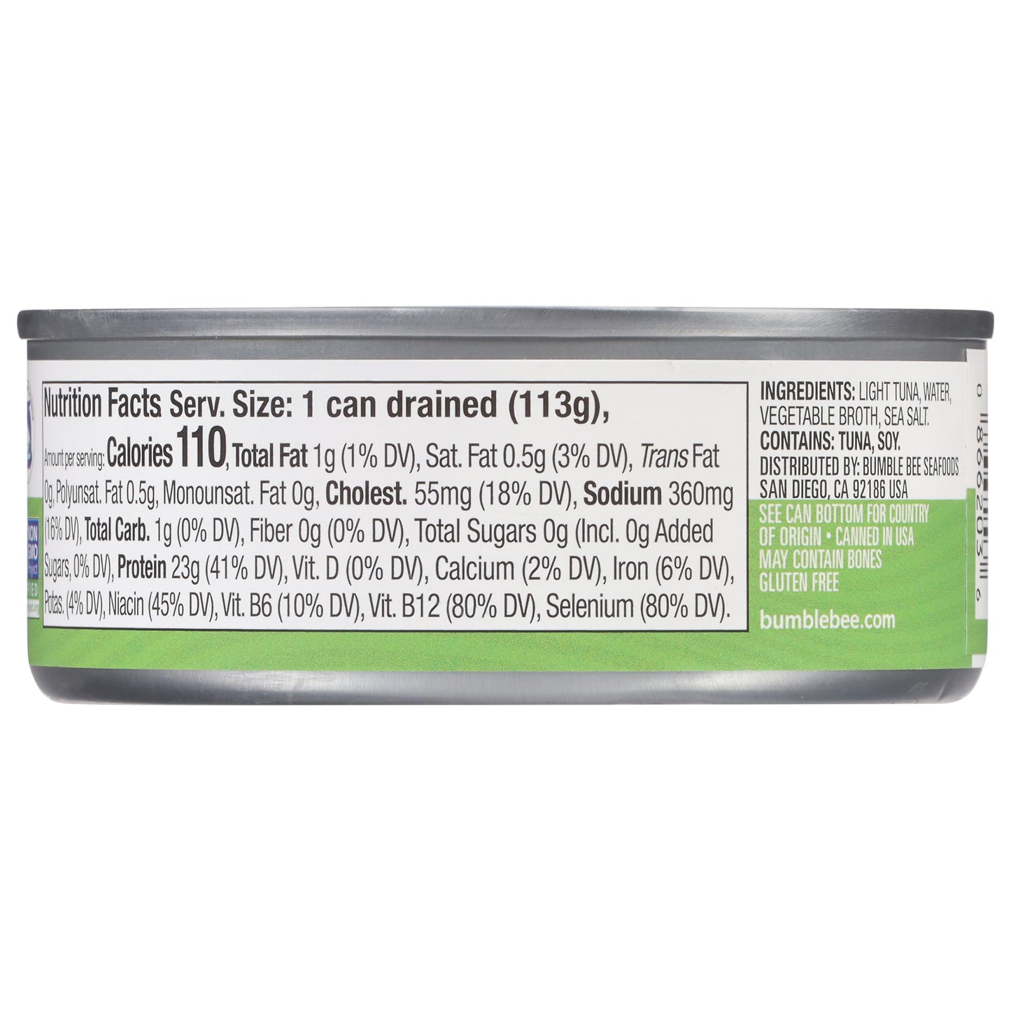 Bumble Bee Chunk Light Tuna in Water, 5 oz