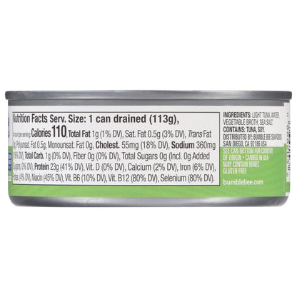 Bumble Bee Chunk Light Tuna in Water, 5 oz