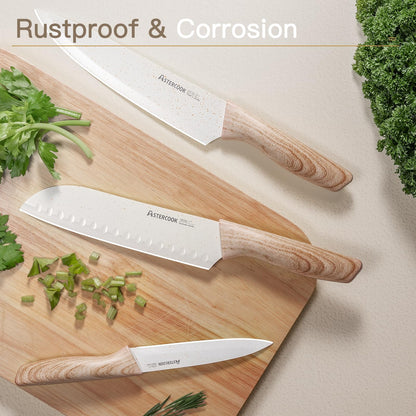 13-Piece Astercook Stainless Steel Knife Set