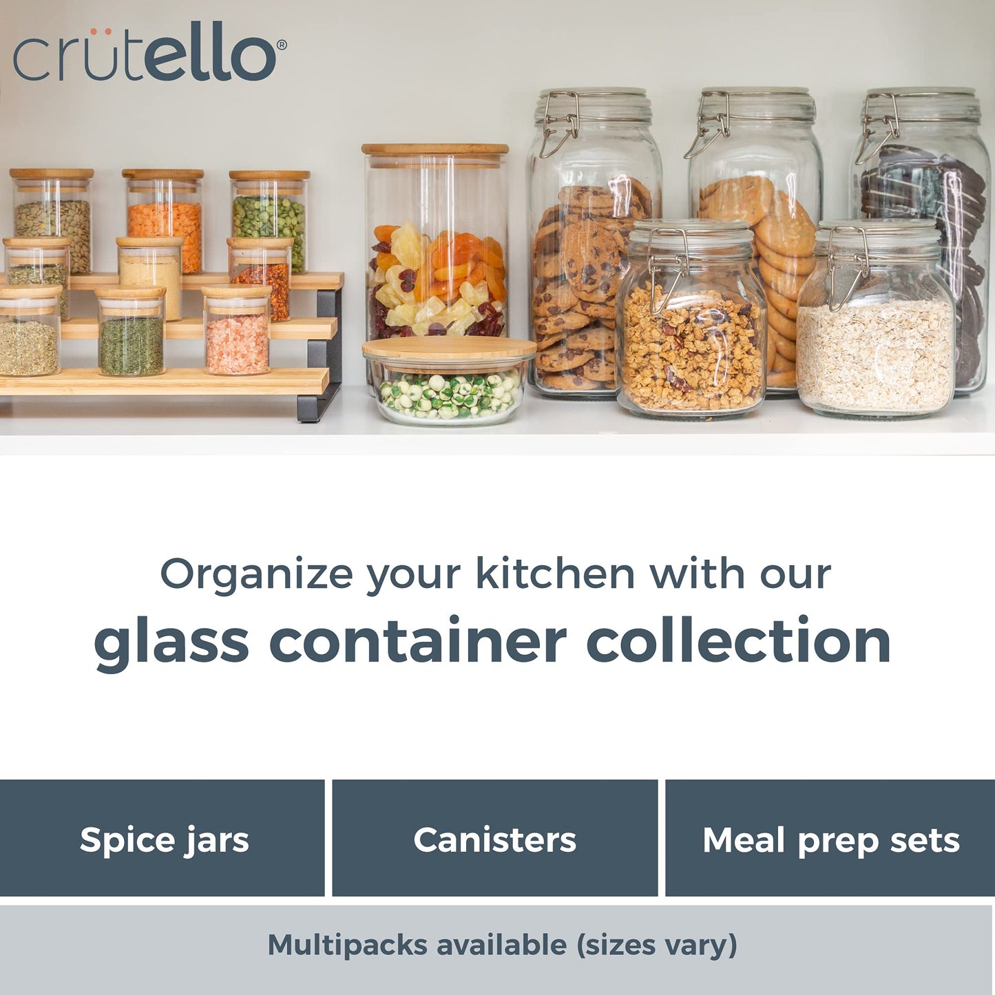 20 Pack Mini Glass Spice Jars with Lids