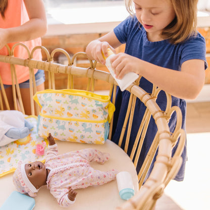 Melissa & Doug Travel Time Doll Play Set