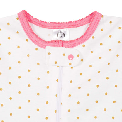 Gerber Baby Girls' 4-Pack Footed Pajamas