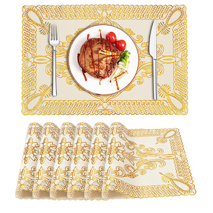 Place Mats, Kitchen Table Mat, Placemats Set of 6 Heat-Resistant Stain Resistant Anti-Skid Placemats