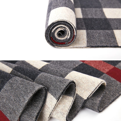 Men's Winter Cashmere Wool Scarf - Warm & Soft