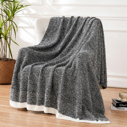 Super Soft Knitted Throw Blanket for All Seasons