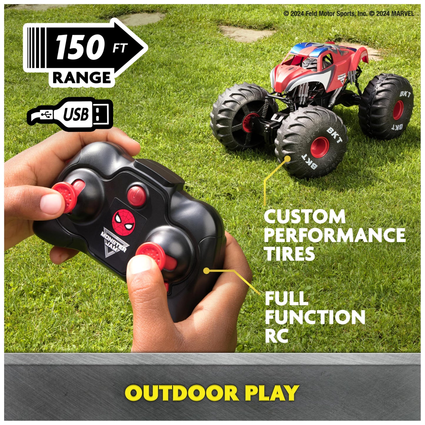 Monster Jam Spider-Man RC Monster Truck 1:6 Scale