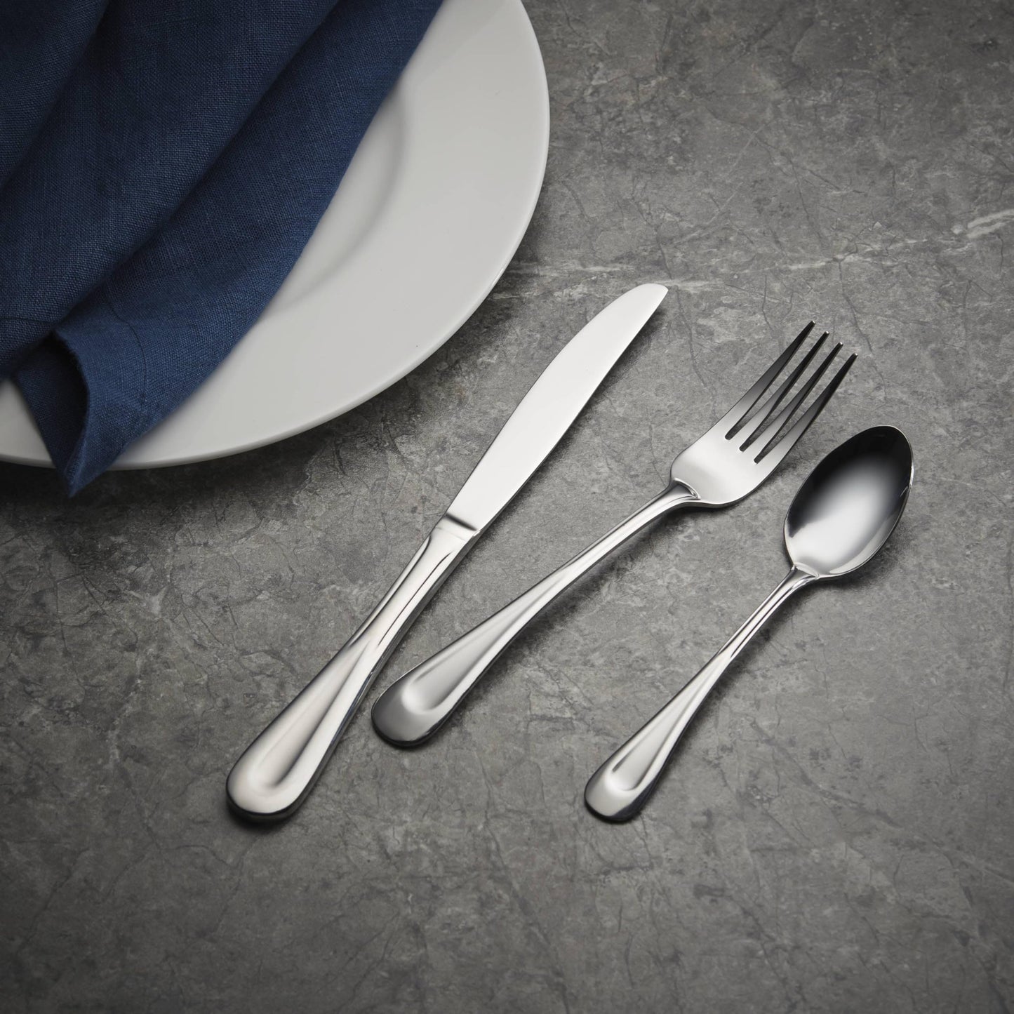 Oneida 45-Piece Satin Sand Dune Flatware Set