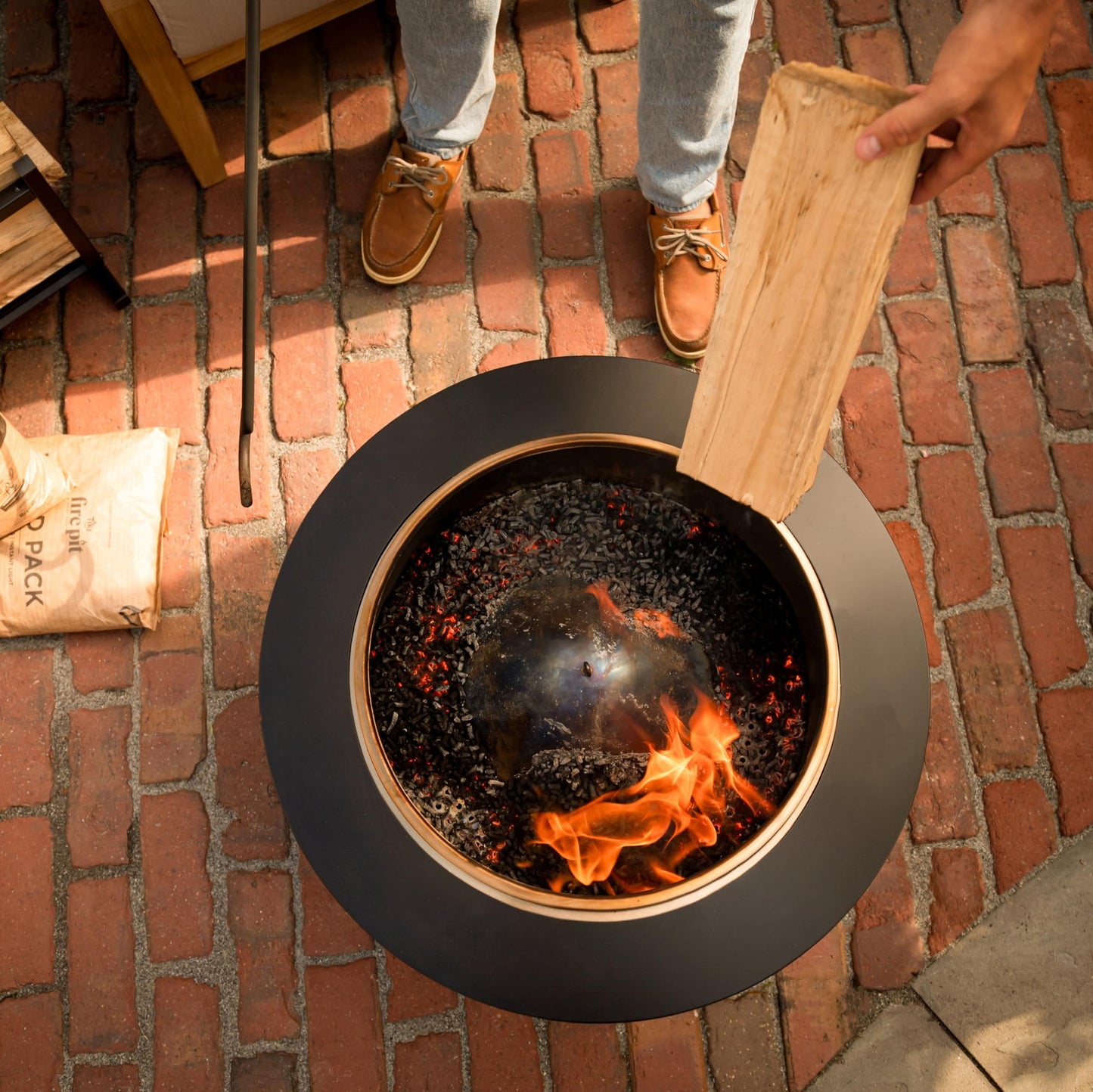 TIKI 25-Inch Smokeless Fire Pit for Outdoors